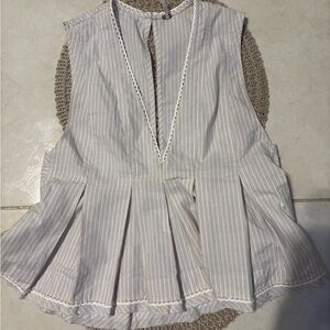 Free People Striped Sleeveless Top